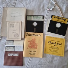 VTG Commodore 64 Software Lot Complete The Print Shop PrintMaster C64 Disks