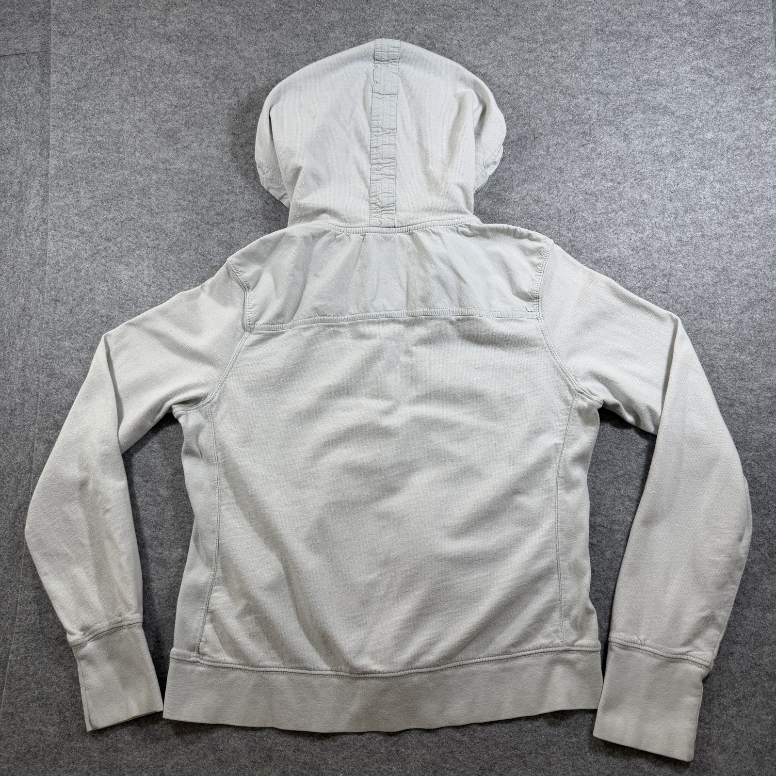 Polo Jeans Ralph Lauren Jacket Womens L Cream White Full Zip Hooded Vintage 90s thumbnail 2
