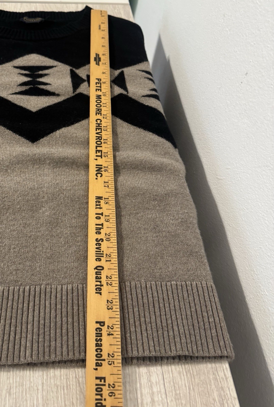 Pendleton SONORA MERINO WOOL PULLOVER Sweater Azt… - image 4