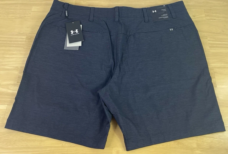 Шорты для гольфа Under Armour UA Iso-Chill Airvent серые 9 дюймов 1370084 001, мужские 40, новые с ценниками - Изображение 3 из 4