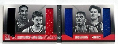 2013-14 Panini Preferred Booklet Quad Jersey Pippen Kukoc Daugherty Price /199
