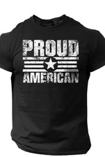 USA Flag Distressed Patriotic Cotton T-Shirt HOT ITEM