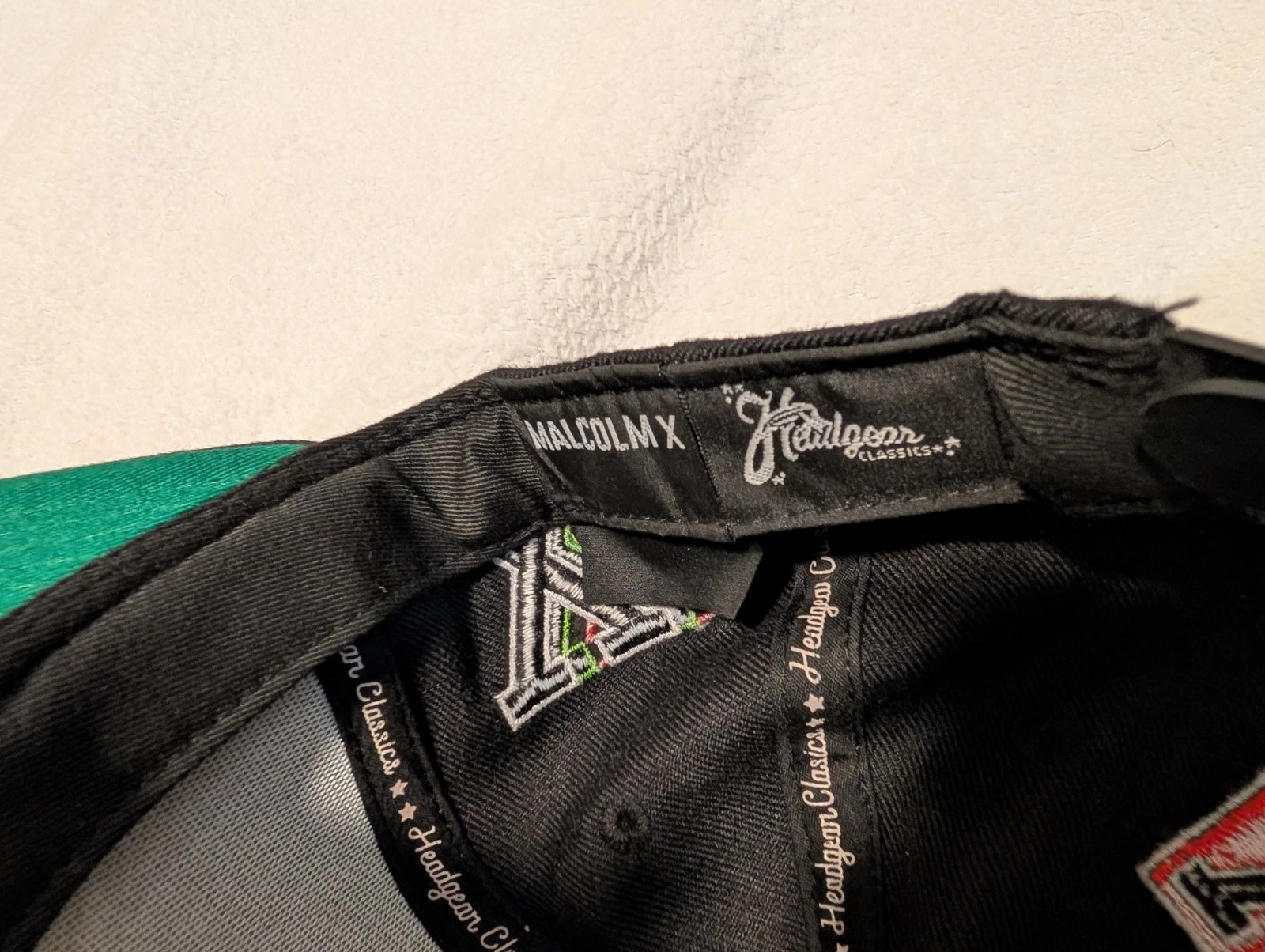 VTG. MALCOLM X SNAPBACK HAT, HEADGEAR CLASSICS - product detail image 6