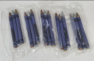 5 Packs - Vintage Crayola Crayon Retired Copper Gold & Silver Binney & Smith NEW