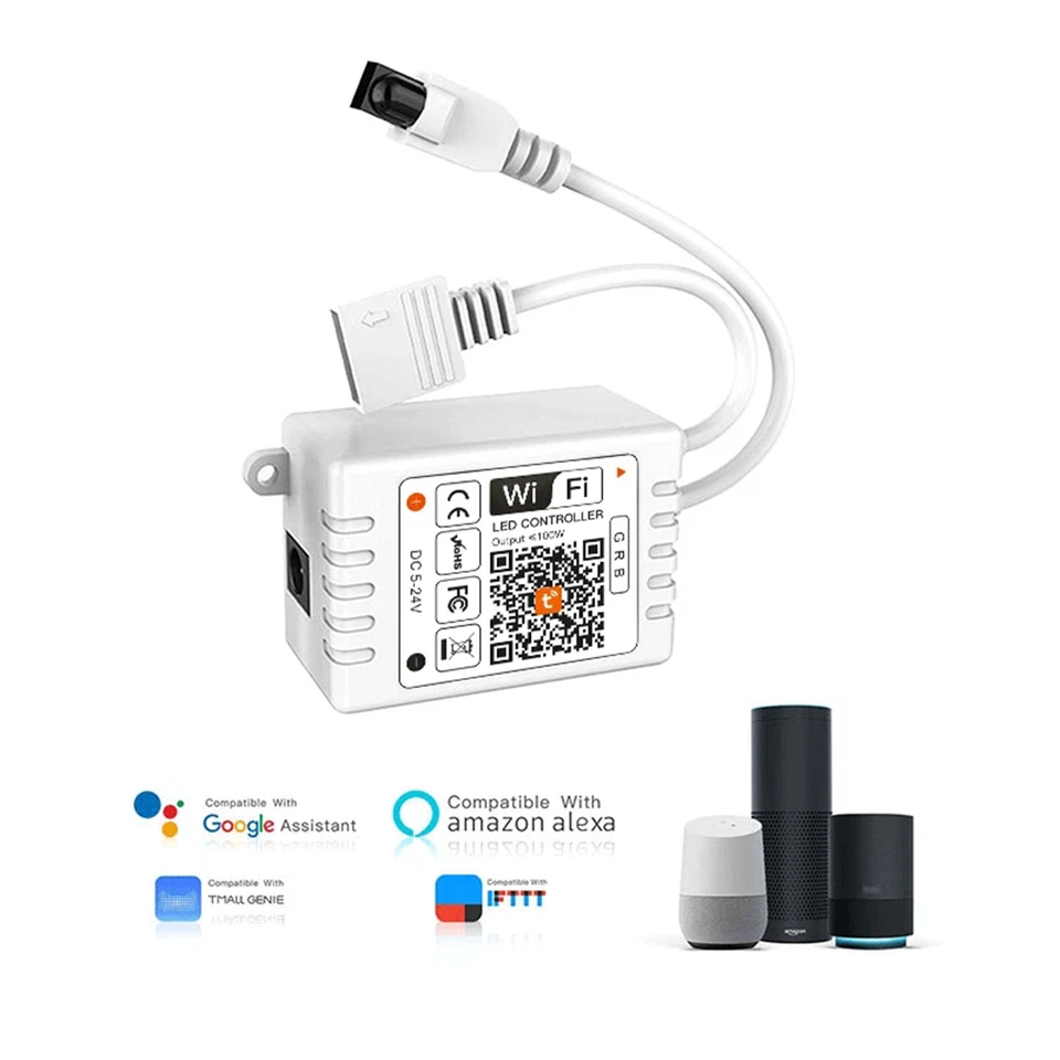Smart WiFi With RF Wireless Remote RGB LED Controller For RGB LED Strip Lights - Image 3 of 4