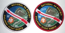 National OA Exhibit Patch Set w/ Rare 2019 Opening Patch - Philmont Scout Ranch
