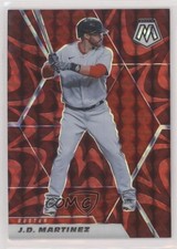 2021 Panini Mosaic Reactive Red Mosaic Prizm JD Martinez #16 y0i
