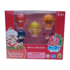 Strawberry Shortcake Berry Besties 5-Pack Glitter Cheebee Collector Figures NEW