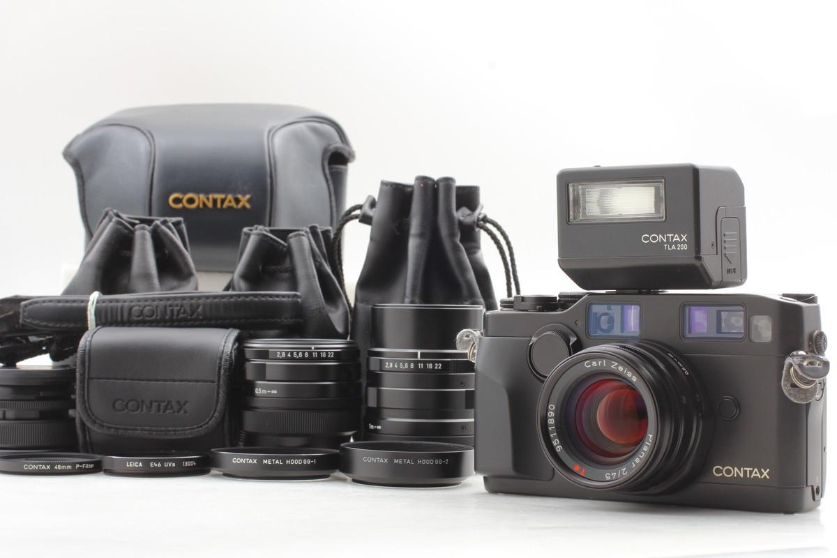 【希少品】CONTAX G2コンパクトフィルムカメラ TLA 200付き 中古)CONTAX (コンタックス) G2 セット (28mm/45mm/90㎜/TLA200