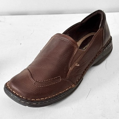 Thom McAn Shirley Brown Leather Slip On Loafer Womens 10M Shoes Grandma Core