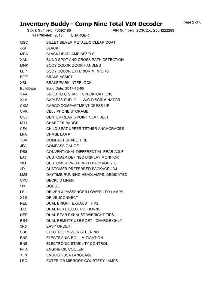 2018 Dodge Charger Air Cleaner Box 3.6L Used OEM 92000 Miles 4WD - Image 3 of 4