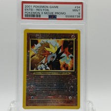 Pokemon TCG Pokemon 3 Entei #34 Movie Promo PSA 9 MINT 🌀Double Swirl 🌀