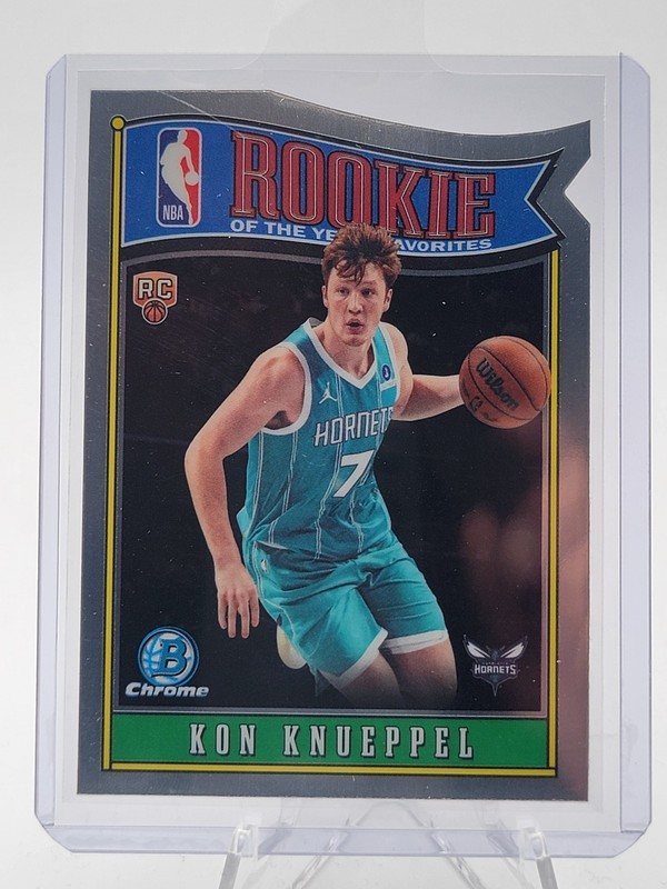 KON KNUEPPEL 2025-26 BOWMAN CHROME ROOKIE OF THE YEAR DIE-CUT HORNETS Q2091