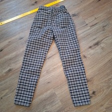 American Eagle Women Mom Jeans 2 Plaid Clueless Schoolgirl Alicia Silverstone