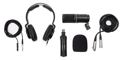 Zoom ZDM-1 Podcast Mic Pack Mikrofon Dynamisch Kopfhörer Tischstativ Broadcast