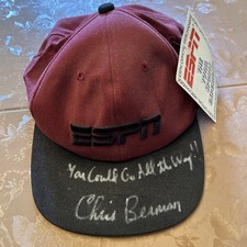 Chris Berman Signed ESPN Cap Hat  