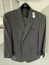 JoS A Bank Executive Collection Superfine Wool Mens Suit - Unhemmed 44S /39W NEW