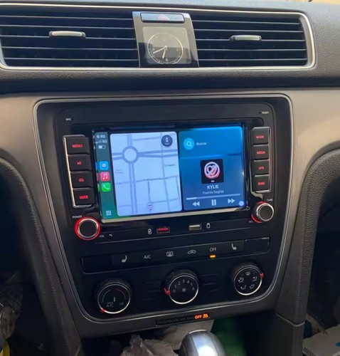 AUTORADIO 2DIN TELECAMERA Posteriore CARPLAY GPS WIFI RDS GOLF5 6 tiguan Touran - Foto 2 di 12