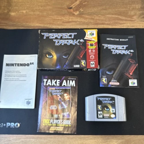 Perfect Dark Nintendo 64 N64 NEAR COMPLETE CIB Box Game AUTHENTIC GENUINE OEM
