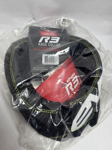 EVS R3 Youth Kart MX Race Collar Black Red Low Profile Washable Cover - Picture 1 of 3