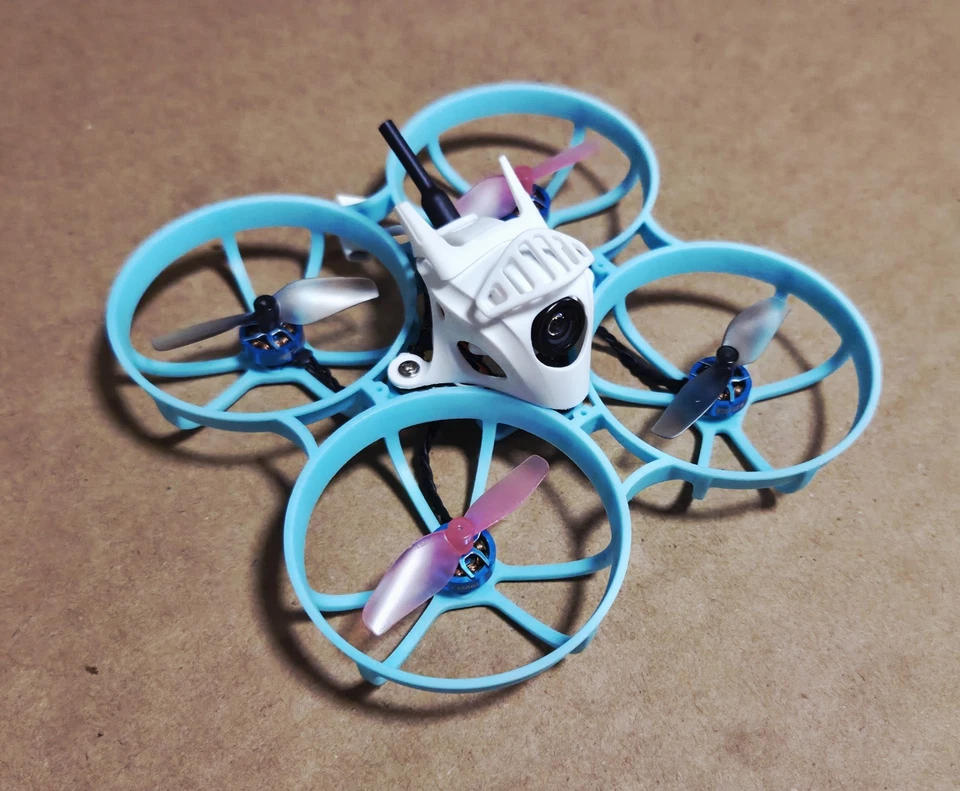 🏁New! Custom Built 75mm 1s Analog FPV Whoop Quadcopter w/ 4x BetaFPV 1s 450mah - Image 2 of 4