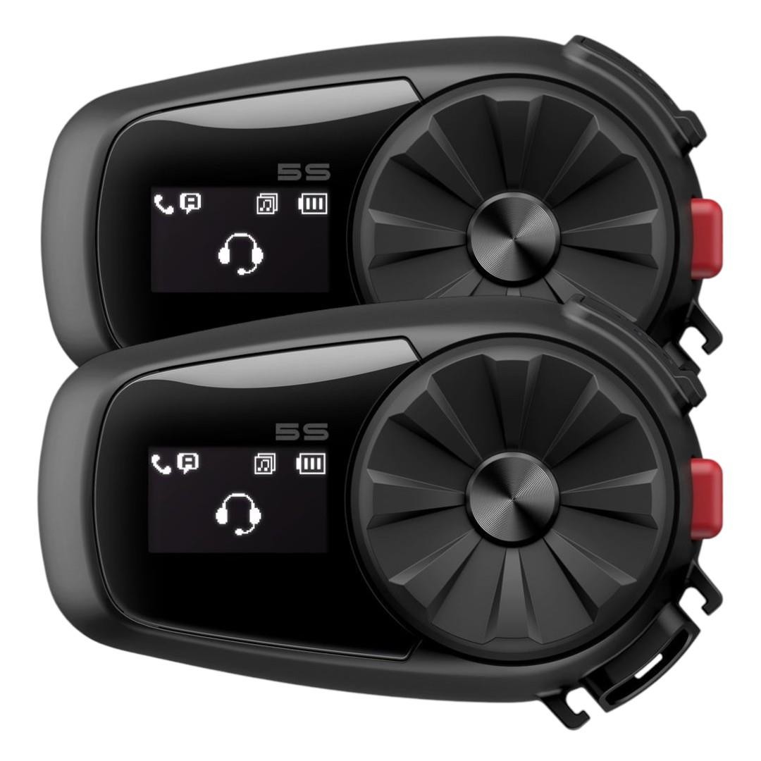 Sena 5S Motorcycle Bluetooth Intercom Communication System Headset Dual Pack