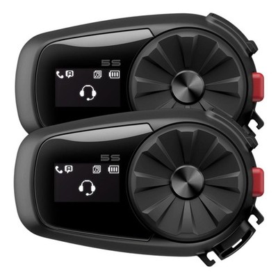 Sena 5S Motorrad Bluetooth Gegensprechanlage Kommunikationssystem Headset Doppelpack