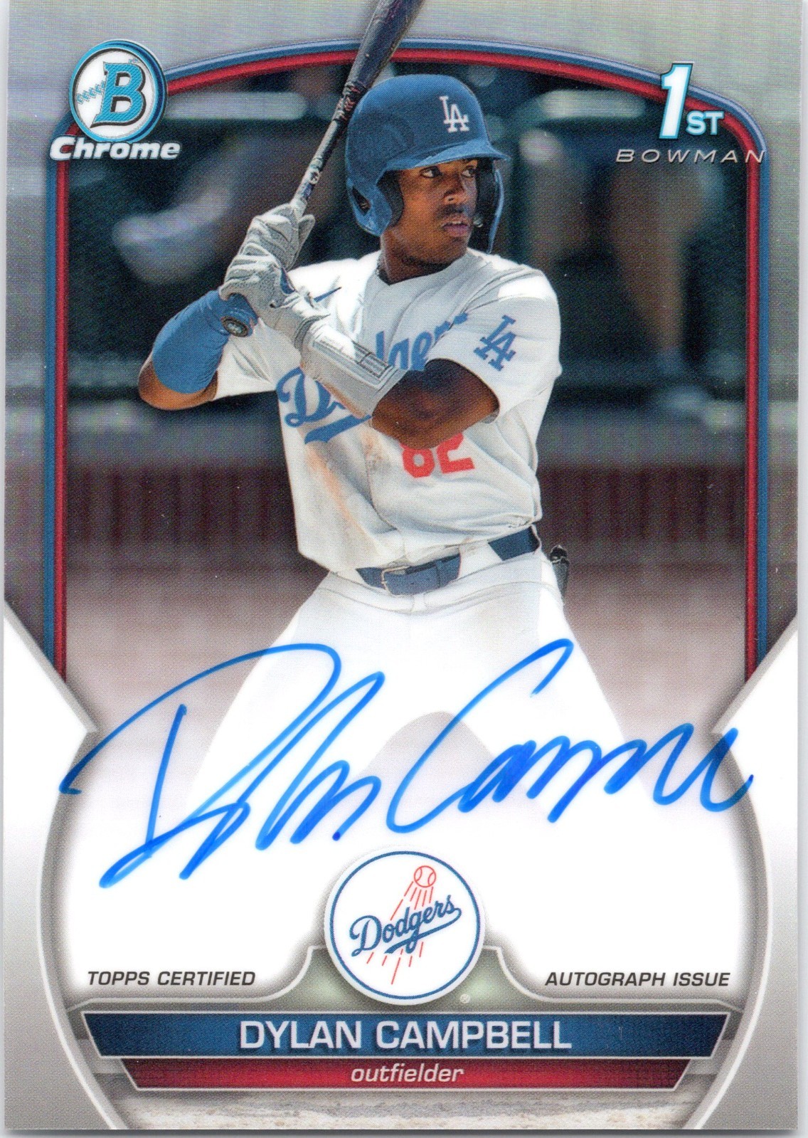 Dylan Campbell 2023 1st Bowman Chrome Refractor Auto /499 #CDA-DCA
