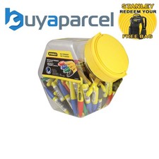 STANLEY 1-47-329 Mini Fine Tip Marker, Mixed Colours (Tub 72) STA147329