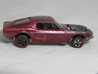 Hot Wheels Redlines 1968 Custom Mustang Red w/Black Interior