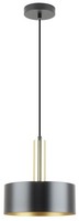 Domoletti Gira Pendelleuchte Schwarz Metall E27 40W 25Cm HäNgeleuchte IP20