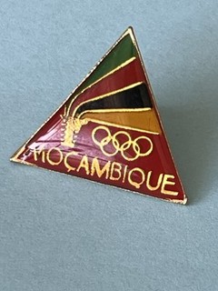 Olympics: Mozambique (Mocambique) 1992 RARE NOC Olympic Pin!