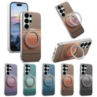 For Samsung Galaxy S26 Ultra, Fashion Case Carbon Fiber Hybrid Armor Stand Cover