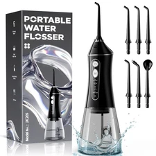 "Water Dental Flosser Teeth Pick: Portable Cordless 5 Modes Flossers Pic 320ML
