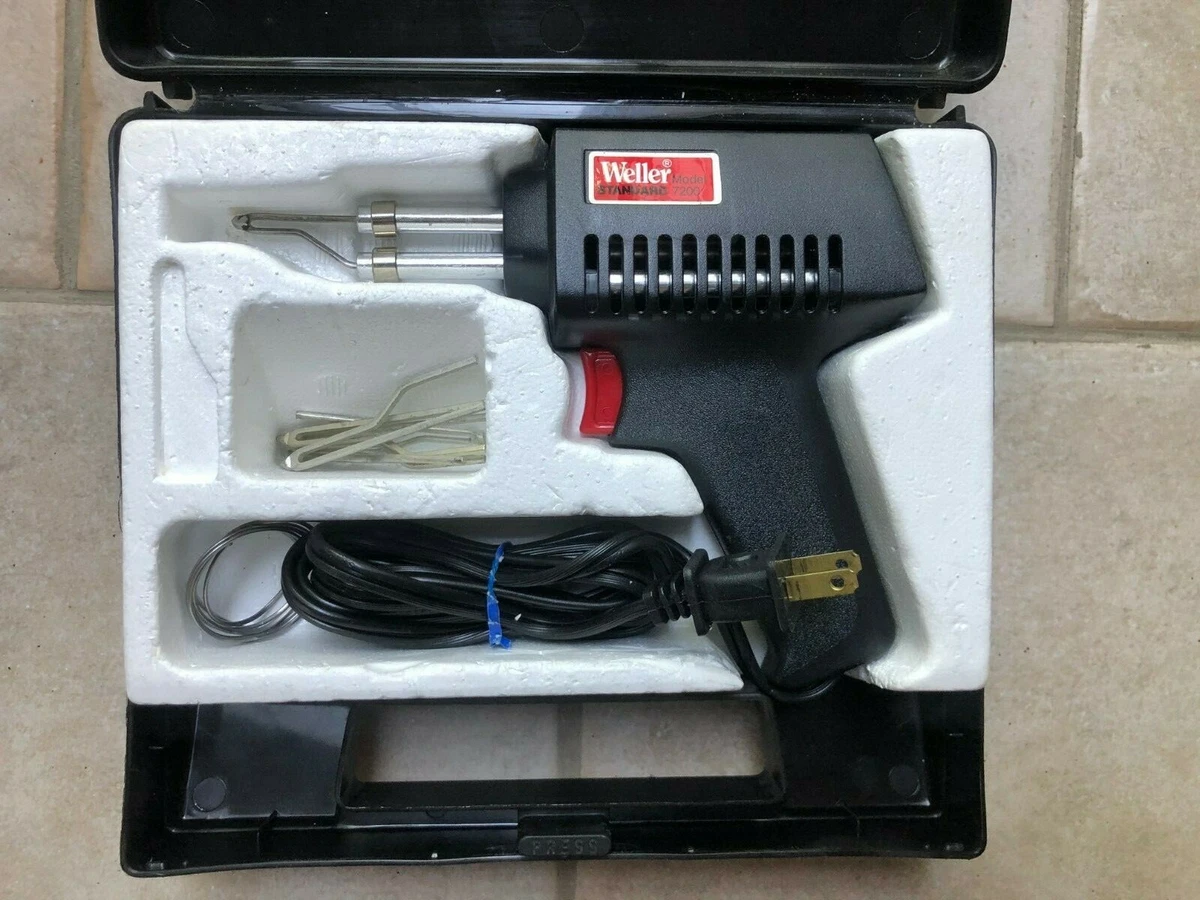 New WELLER STANDARD MODEL 7200 SOLDERING GUN with Case 4 tips eBay