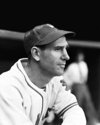 Travis C Jackson of the New York Giants in 1940 Baseball Old Photo