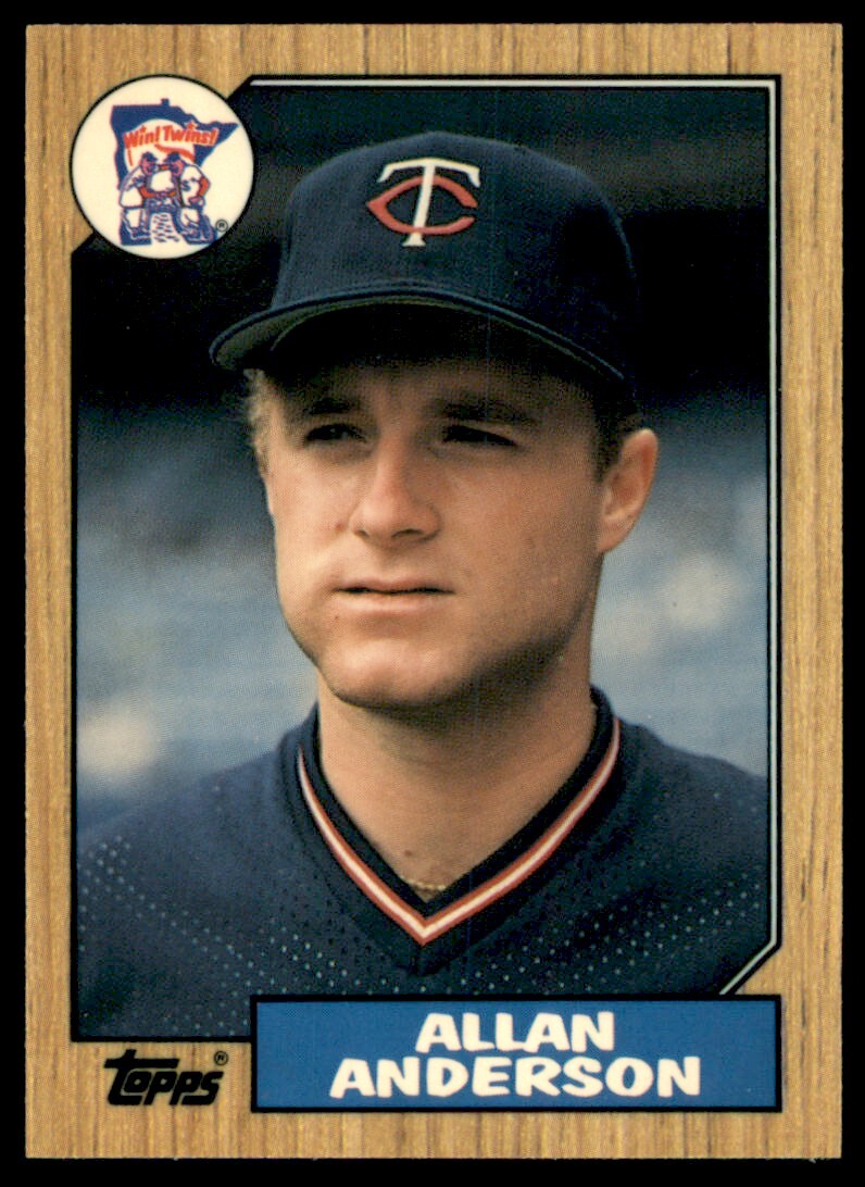1987 Topps Tiffany Allan Anderson RC Minnesota Twins #336