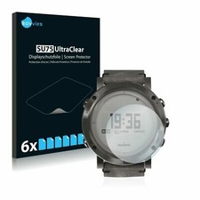 Suunto Essential Steel Smart Watch, 6x Transparent ULTRA Clear Screen Protector