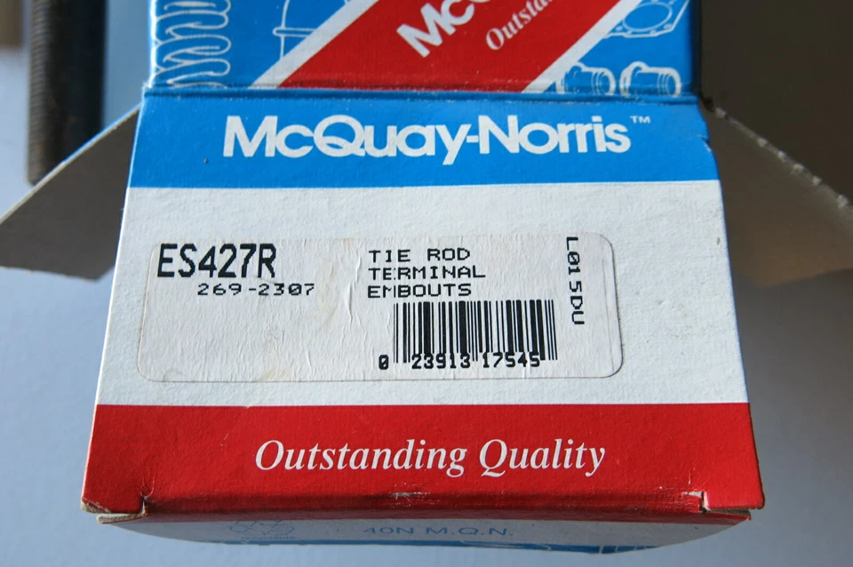 Extremo de varilla de amarre de dirección McQuay-Norris para Buick Chevy GMC Olds Pontiac (ES427R) Foto 2 de 2