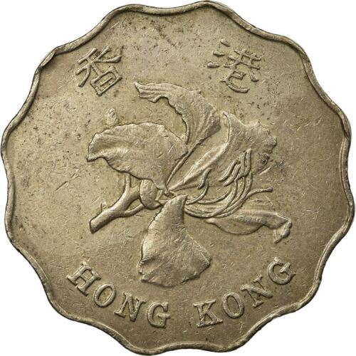 Hong Kong | 2 Dollars Coin | Orchid flower | Km:64 | 1993 - 2019 - Picture 4 of 12