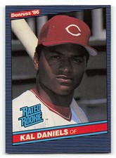 1986 Donruss   #27 KAL DANIELS  Rated Rookie RC  Cincinnati Reds  !!!