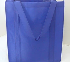 Large Size Reusable GROCERY BAG - ROYAL BLUE - Recyclable Shopping Tote - NEW