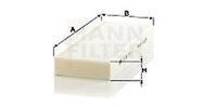CU 26 014-2 Mann-Filter Filter, Luft Cicjout FüR Ds, Opel, Peugeot, Vauxhall