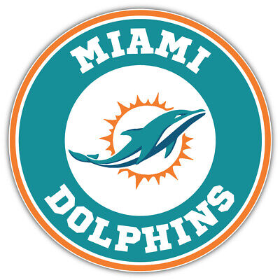 Miami Dolphins Logo NFL Sport Car Bumper Sticker Decal "SIZES" | eBay