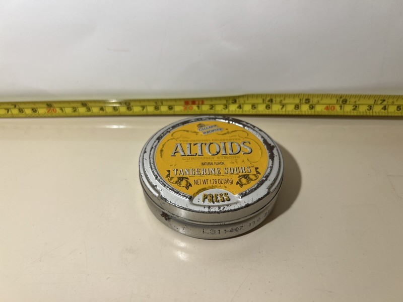 Rare Empty Altoids Tangerine Sours Collector Vintage Tin - Discontinued in 2010
