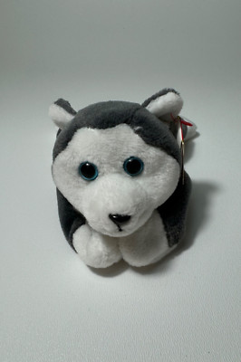 Ty Beanie Baby ''NANOOK'' Husky Dog Original Stuffed Toy 1996 (All Tags)