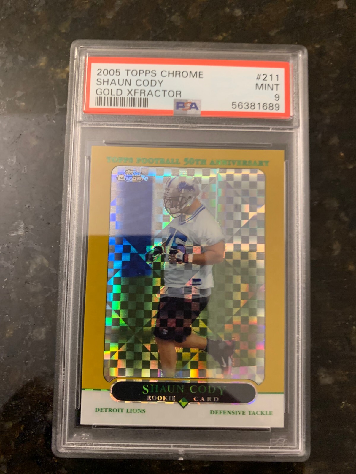 Shaun Cody Topps Chrome #211 Gold Xfractor