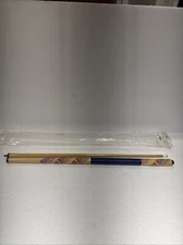 Vintage Budweiser  Beer Pool Cue Stick 2-Piece 56.5 “ Blue With Red  13.5 Oz