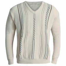 MENS CLASSIC CARDIGAN AZTEC PATTERN ZIP THICK WARM KNITTED JUMPER WINTER SWEATER