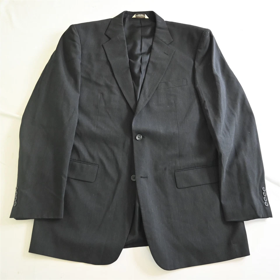 Pronto Uomo 44L X-Long 36x34 Gray 100% Wool Mens Jacket Pants Suit - Image 2 of 4